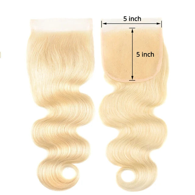 613 blonde Hd lace frontal & closure